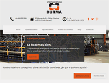 Tablet Screenshot of durmametal.com